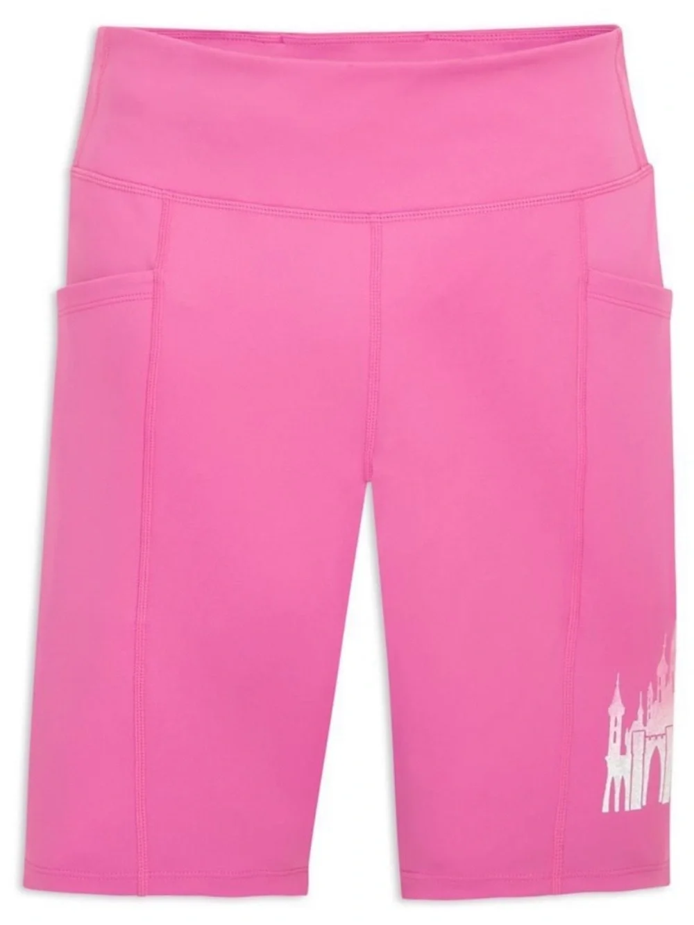 Disney Fantasyland Castle Bike Shorts Size XL Pink - Picture 3 of 5